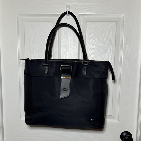 Elegant Black Women's Laptop Tote - Picture 1 of 10